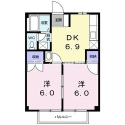 ハイツアルカディアの物件間取画像